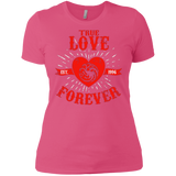 T-Shirts Hot Pink / X-Small True Love Forever Dragon Women's Premium T-Shirt