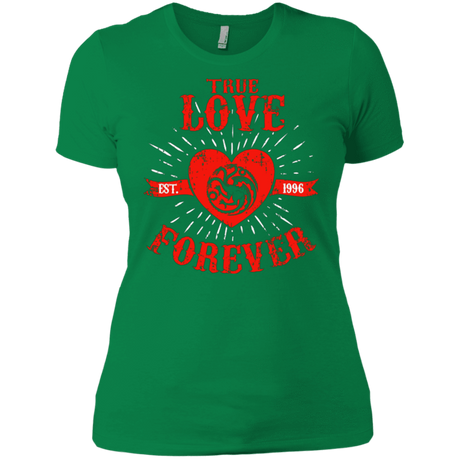T-Shirts Kelly Green / X-Small True Love Forever Dragon Women's Premium T-Shirt