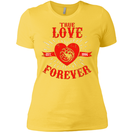 T-Shirts Vibrant Yellow / X-Small True Love Forever Dragon Women's Premium T-Shirt