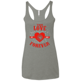 T-Shirts Venetian Grey / X-Small True Love Forever Dragon Women's Triblend Racerback Tank