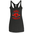 T-Shirts Vintage Black / X-Small True Love Forever Dragon Women's Triblend Racerback Tank