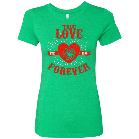 T-Shirts Envy / Small True Love Forever Dragon Women's Triblend T-Shirt