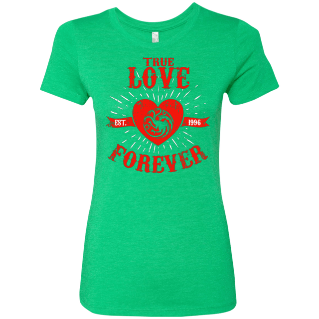 T-Shirts Envy / Small True Love Forever Dragon Women's Triblend T-Shirt