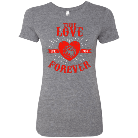T-Shirts Premium Heather / Small True Love Forever Dragon Women's Triblend T-Shirt