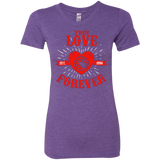 T-Shirts Purple Rush / Small True Love Forever Dragon Women's Triblend T-Shirt