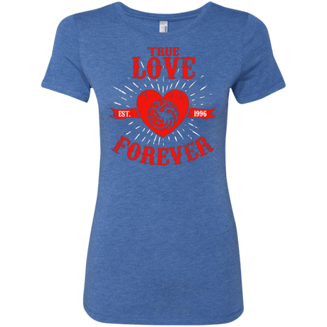 T-Shirts Vintage Royal / Small True Love Forever Dragon Women's Triblend T-Shirt