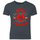 T-Shirts Vintage Navy / YXS True Love Forever Dragon Youth Triblend T-Shirt