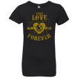 T-Shirts Black / YXS True Love Forever Games Girls Premium T-Shirt