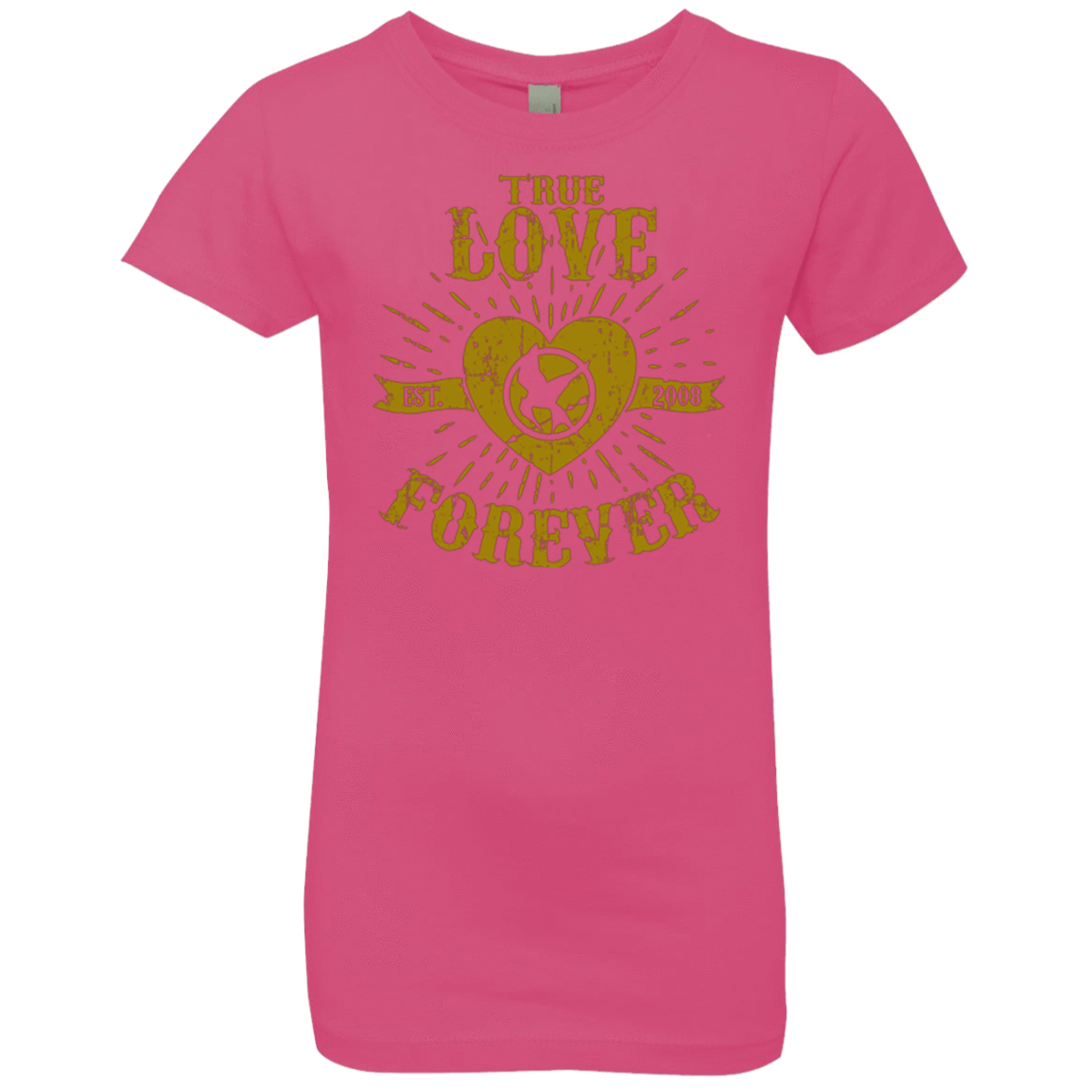 T-Shirts Hot Pink / YXS True Love Forever Games Girls Premium T-Shirt