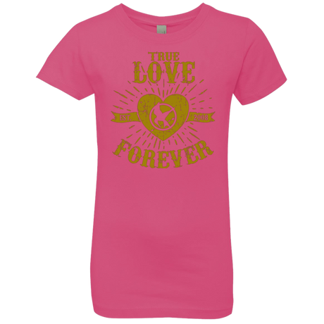T-Shirts Hot Pink / YXS True Love Forever Games Girls Premium T-Shirt