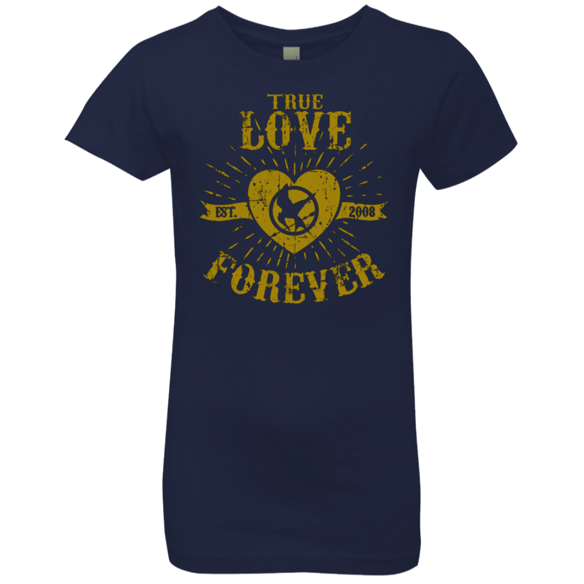 T-Shirts Midnight Navy / YXS True Love Forever Games Girls Premium T-Shirt