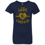 T-Shirts Midnight Navy / YXS True Love Forever Games Girls Premium T-Shirt
