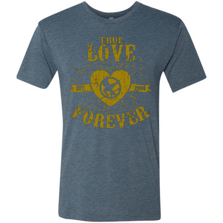 T-Shirts Indigo / Small True Love Forever Games Men's Triblend T-Shirt