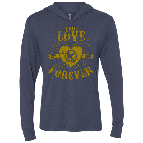 T-Shirts Vintage Navy / X-Small True Love Forever Games Triblend Long Sleeve Hoodie Tee