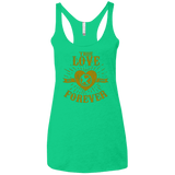 T-Shirts Envy / X-Small True Love Forever Games Women's Triblend Racerback Tank