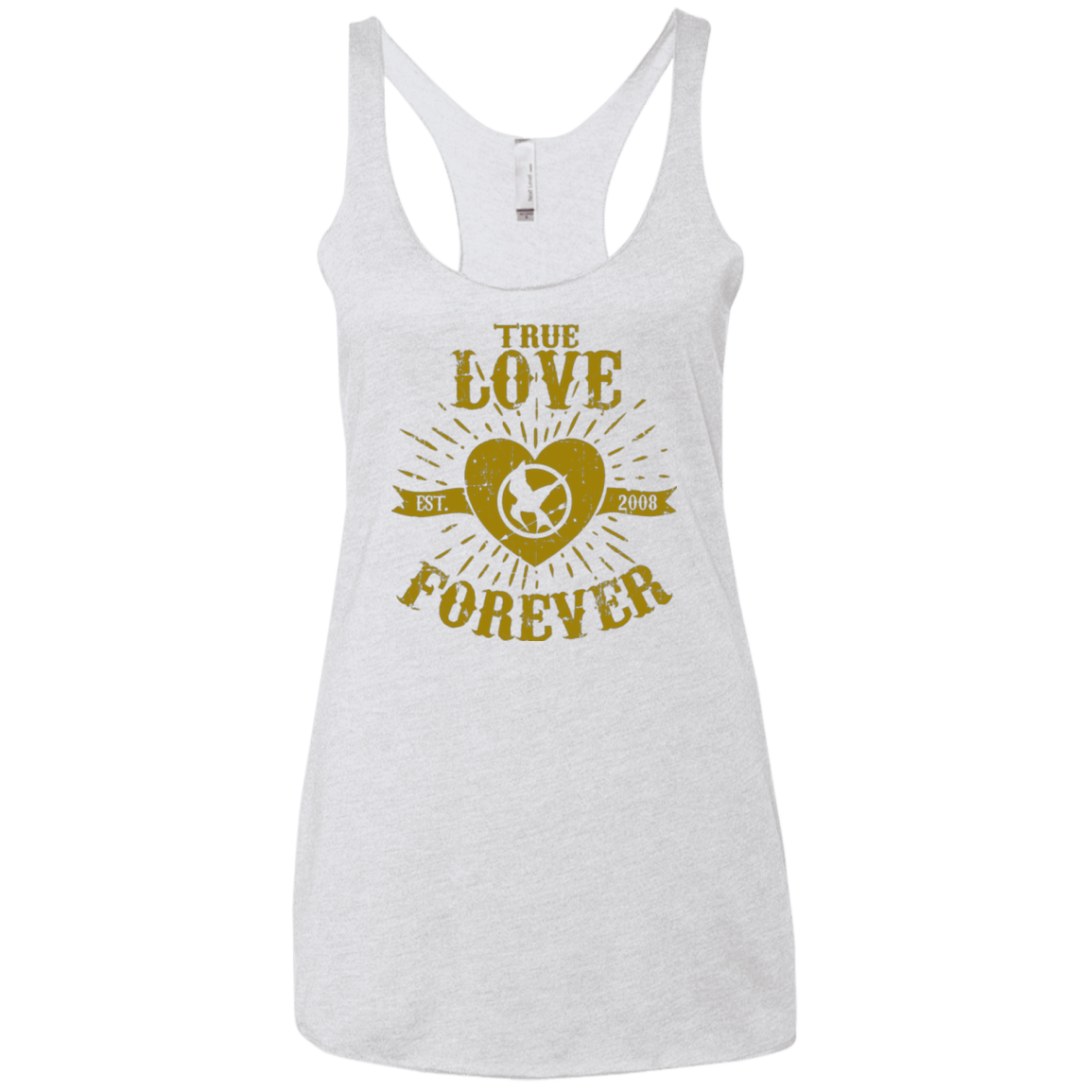 T-Shirts Heather White / X-Small True Love Forever Games Women's Triblend Racerback Tank
