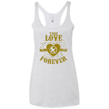 T-Shirts Heather White / X-Small True Love Forever Games Women's Triblend Racerback Tank
