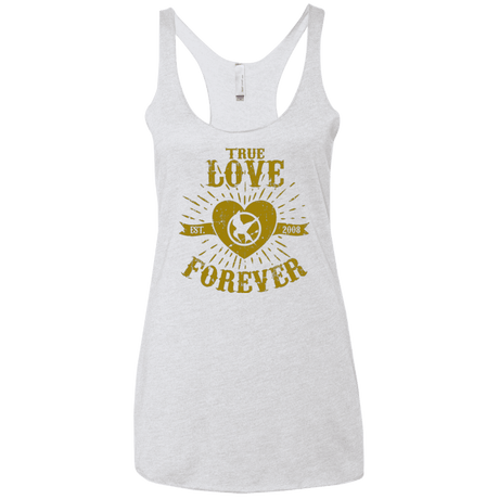 T-Shirts Heather White / X-Small True Love Forever Games Women's Triblend Racerback Tank