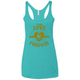 T-Shirts Tahiti Blue / X-Small True Love Forever Games Women's Triblend Racerback Tank