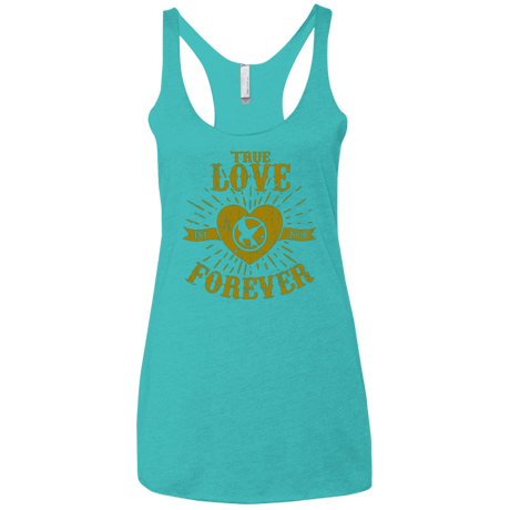 T-Shirts Tahiti Blue / X-Small True Love Forever Games Women's Triblend Racerback Tank
