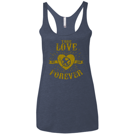 T-Shirts Vintage Navy / X-Small True Love Forever Games Women's Triblend Racerback Tank