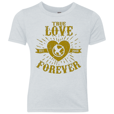 T-Shirts Heather White / YXS True Love Forever Games Youth Triblend T-Shirt