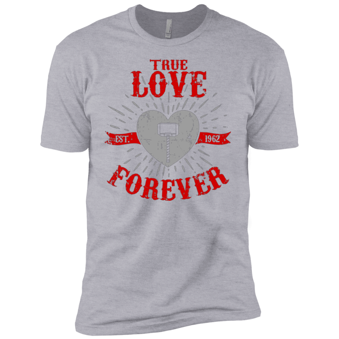 T-Shirts Heather Grey / YXS True Love Forever God Thunder Boys Premium T-Shirt