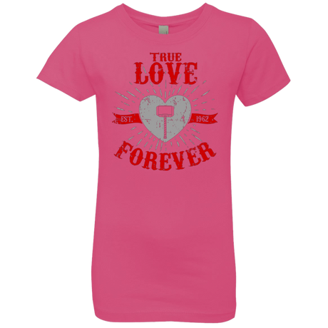 T-Shirts Hot Pink / YXS True Love Forever God Thunder Girls Premium T-Shirt