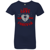 T-Shirts Midnight Navy / YXS True Love Forever God Thunder Girls Premium T-Shirt