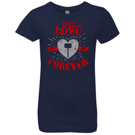 T-Shirts Midnight Navy / YXS True Love Forever God Thunder Girls Premium T-Shirt