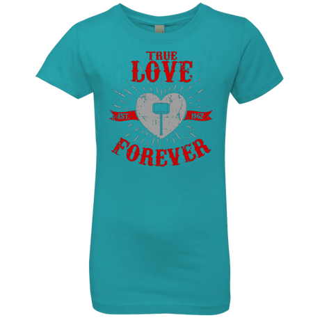 T-Shirts Tahiti Blue / YXS True Love Forever God Thunder Girls Premium T-Shirt
