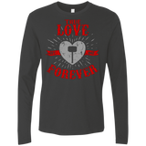 T-Shirts Heavy Metal / Small True Love Forever God Thunder Men's Premium Long Sleeve