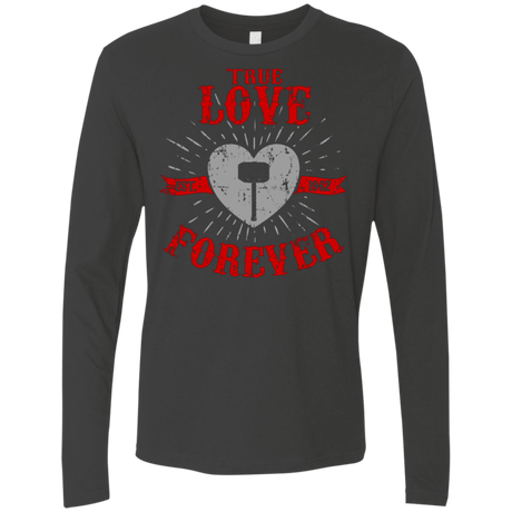 T-Shirts Heavy Metal / Small True Love Forever God Thunder Men's Premium Long Sleeve