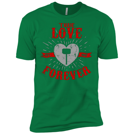 T-Shirts Kelly Green / X-Small True Love Forever God Thunder Men's Premium T-Shirt