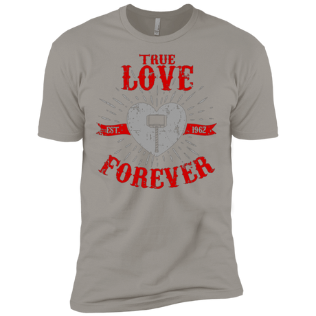 T-Shirts Light Grey / X-Small True Love Forever God Thunder Men's Premium T-Shirt