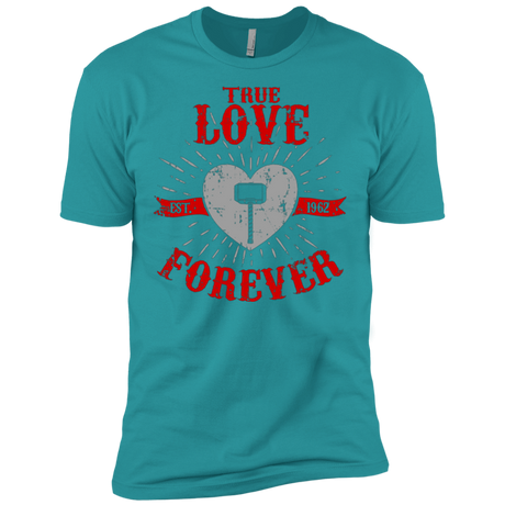 T-Shirts Tahiti Blue / X-Small True Love Forever God Thunder Men's Premium T-Shirt