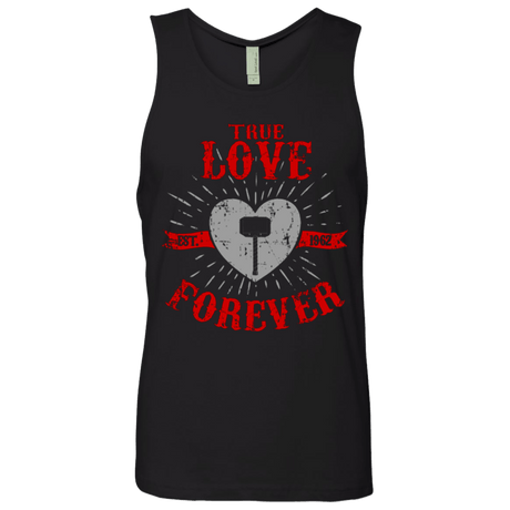 T-Shirts Black / Small True Love Forever God Thunder Men's Premium Tank Top