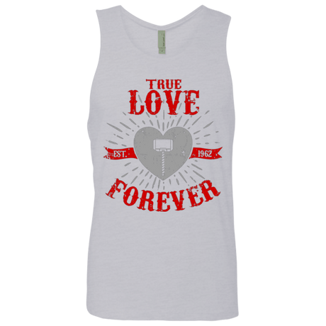 T-Shirts Heather Grey / Small True Love Forever God Thunder Men's Premium Tank Top