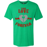 T-Shirts Envy / Small True Love Forever God Thunder Men's Triblend T-Shirt