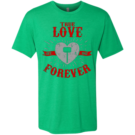 T-Shirts Envy / Small True Love Forever God Thunder Men's Triblend T-Shirt