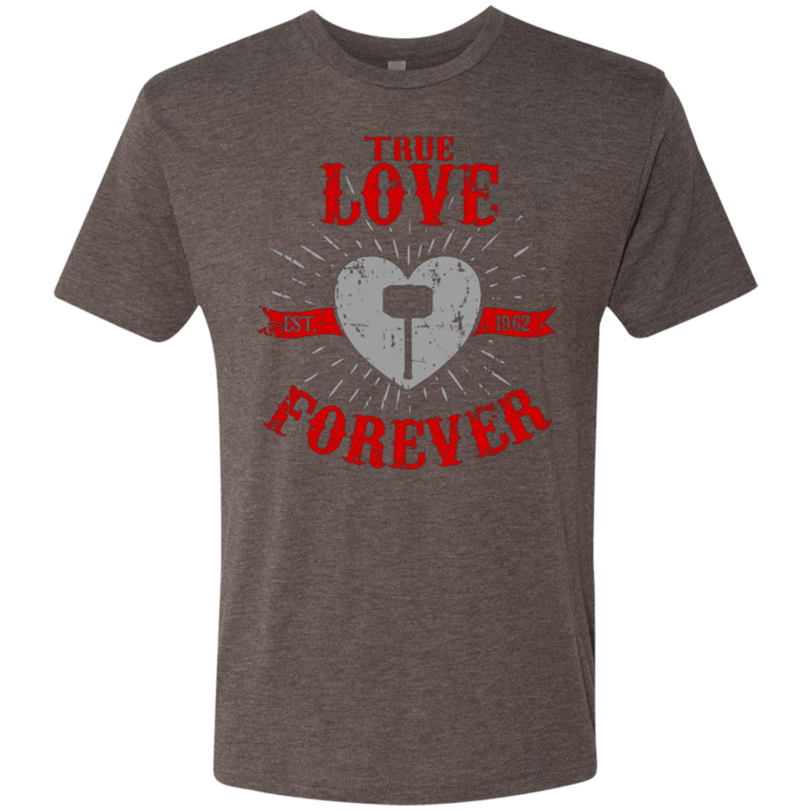 T-Shirts Macchiato / Small True Love Forever God Thunder Men's Triblend T-Shirt