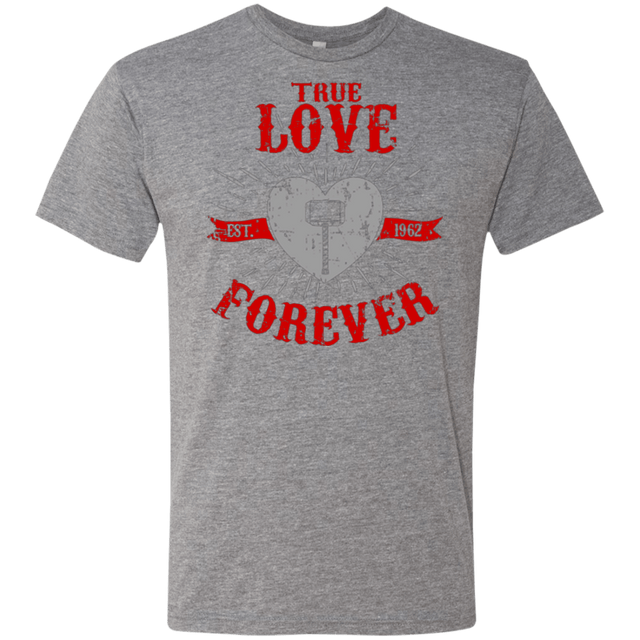 T-Shirts Premium Heather / Small True Love Forever God Thunder Men's Triblend T-Shirt