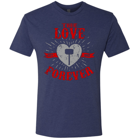T-Shirts Vintage Navy / Small True Love Forever God Thunder Men's Triblend T-Shirt