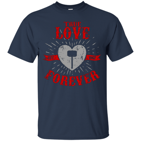 T-Shirts Navy / Small True Love Forever God Thunder T-Shirt