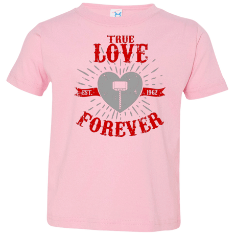 T-Shirts Pink / 2T True Love Forever God Thunder Toddler Premium T-Shirt