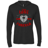 T-Shirts Vintage Black / X-Small True Love Forever God Thunder Triblend Long Sleeve Hoodie Tee