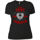T-Shirts Black / X-Small True Love Forever God Thunder Women's Premium T-Shirt