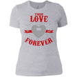 T-Shirts Heather Grey / X-Small True Love Forever God Thunder Women's Premium T-Shirt