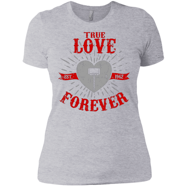 T-Shirts Heather Grey / X-Small True Love Forever God Thunder Women's Premium T-Shirt