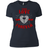 T-Shirts Indigo / X-Small True Love Forever God Thunder Women's Premium T-Shirt